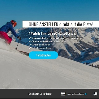 Vanvittig komfortabel – den ny SkiWelt Ticket Onlineshop.