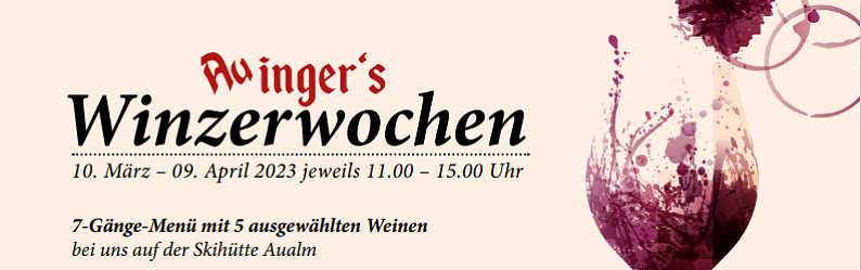 Auingers Winzerwochen - Aualm_Teaser