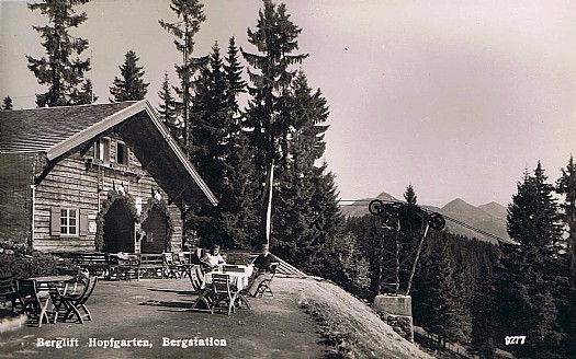 Bergstation van 1e lift in de SkiWelt Hopfgarten