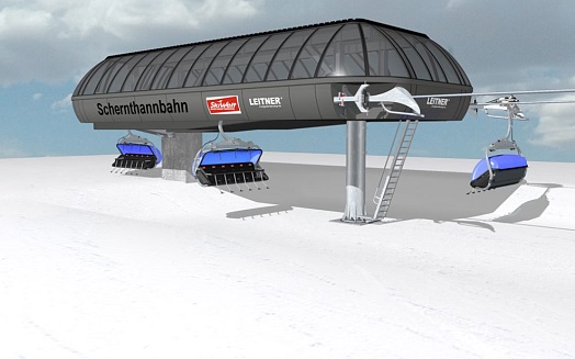 Nieuw Schernthannbahn in de SkiWelt Hopfgarten - copyright LEITNER ropeways