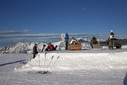 La zona de relax «Eibergtreff» de SkiWelt Scheffau