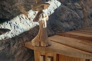 Hexen aus Holz_Hinweise Hexenrallye Winterwanderweg_SkiWelt Söll