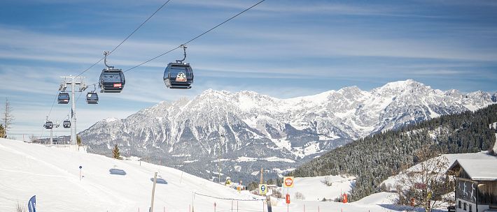 Bergbahn Winter Gondel SkiWelt Wilder Kaiser Brixental