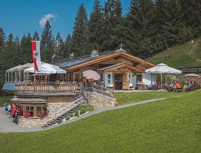 Brantlalm im Sommer Skiwelt Wilder Kaiser Brixental