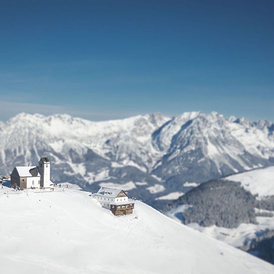 Bergpanorma Wilder Kaiser und die Hohe Salve.l
