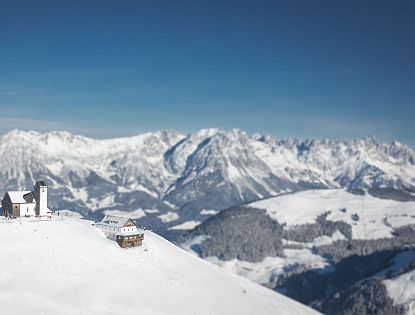 Bergpanorma Wilder Kaiser und die Hohe Salve.l