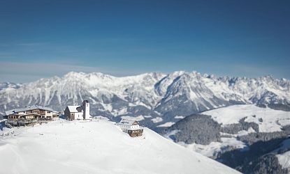 Bergpanorma Wilder Kaiser und die Hohe Salve.l