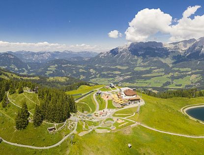 Aussicht von oben auf Ellmi's Zauberwelt.