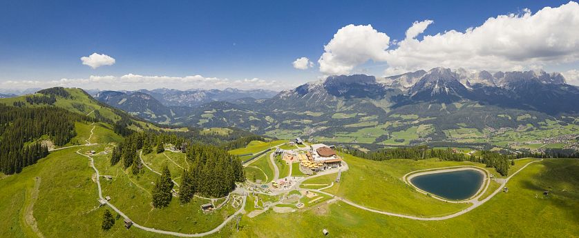 Aussicht von oben auf Ellmi&#39;s Zauberwelt.