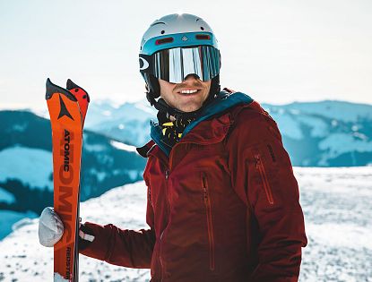 Skifahrer in der SkiWelt Wilder Kaiser-Brixental.