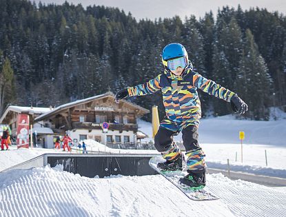 Mini Playground Funpark für Anfänger Freestyler_SkiWelt Westendorf