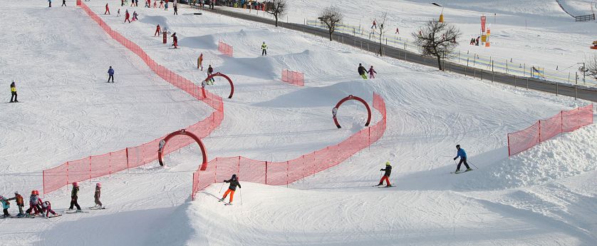 Skiparcour für Kinder in der SkiWelt Wilder Kaiser-Brixental.