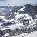 Salvistabahn gondeln zur kleinen Salve in SkiWelt Itter_Winter