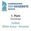 Auszeichnung von Schneehöhen zum Top-Skigebiet 2023/24 Gesamtsieger.