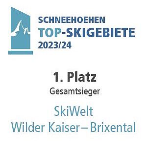 Auszeichnung von Schneehöhen zum Top-Skigebiet 2023/24 Gesamtsieger.