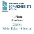 Auszeichnung von Schneehöhen zum Top-Skigebiet 2023/24 Gesamtsieger.