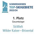 Auszeichnung von Schneehöhen zum Top-Skigebiet 2023/24 Gesamtsieger.