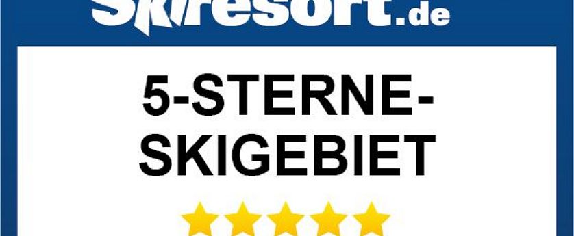 Skiresort.de zeichnet 2025 eines der besten Skigebiete weltweit als 5-Sterne-Skigebiet aus – höchste Bewertung für Qualität, Angebot und Service im internationalen Vergleich.