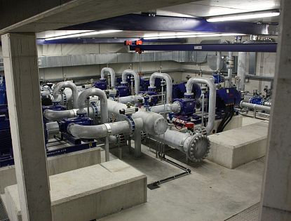 Pumpenraum des Speichersees in Westendorf.