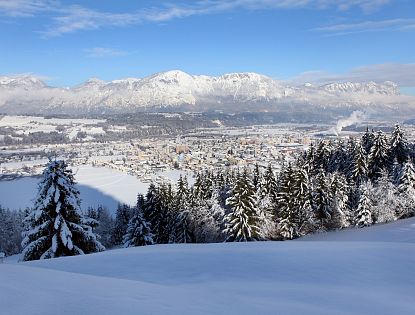 Wörgl Ortszentrum im Winter