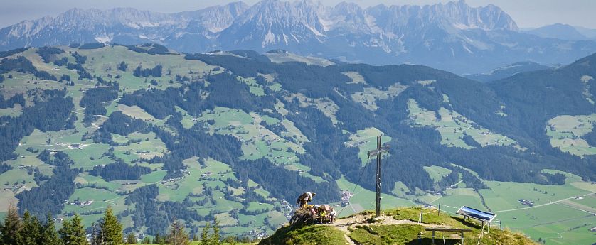 Ausblick auf den Wilden Kaiser.