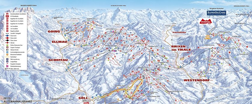 SkiWelt Pistenplan.