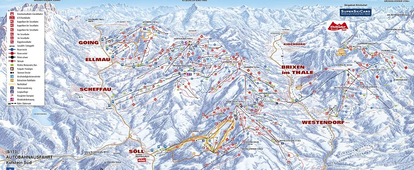 SkiWelt Pistenplan.