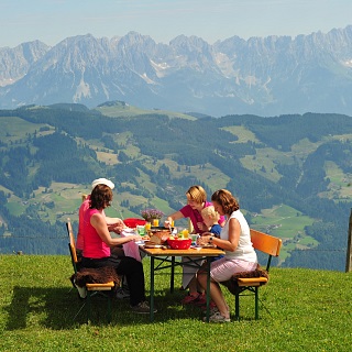 Breakfast on the mountain